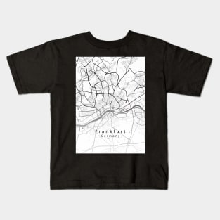 Frankfurt Germany City Map Kids T-Shirt